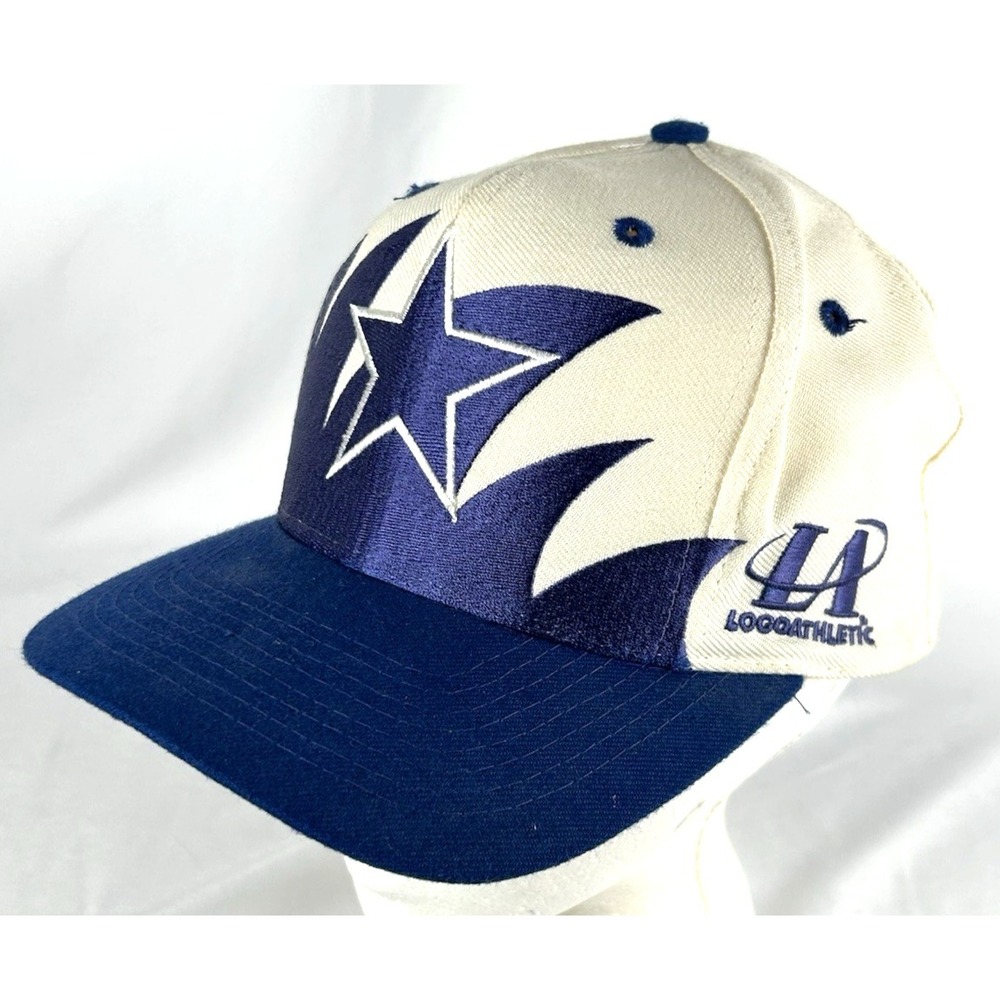 Vintage 90s Dallas Cowboys Shark Tooth Snapback Hat Logo Athletic Pro Line NFL